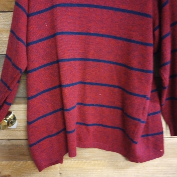 Blake by Devon Vintage Union Made Striped Open Front Cardigan Women's Medium - Picture 8 of 11